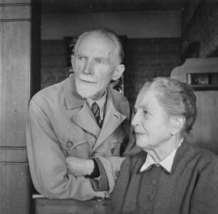 Porträt Architekt Rudolf Kolbe mit Frau