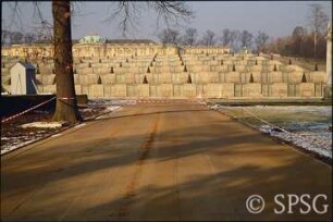 Potsdam, Park Sanssouci, Sanierungsmaßnahme im Bereich des Parterres Große Fontäne.