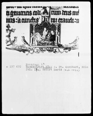 Festmissale — Festmissale, Folio 1-116 — ---, Folio 1-116Geburt Mariä, Folio 17recto