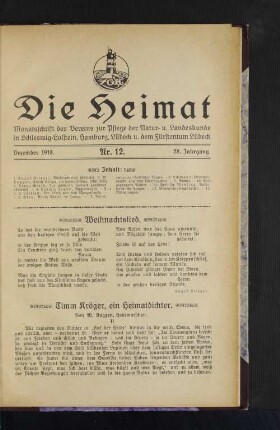 Dezember 1918. Nr. 12. 28. Jahrgang.