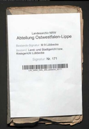 Erblasser: Brunwort, Anne Margarethe; Erblasser: Hagemann, Johann Henrich:
