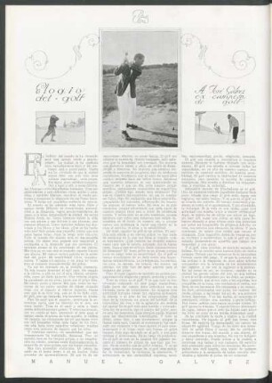Elogio del golf - a José Gálvez, ex campeón de golf