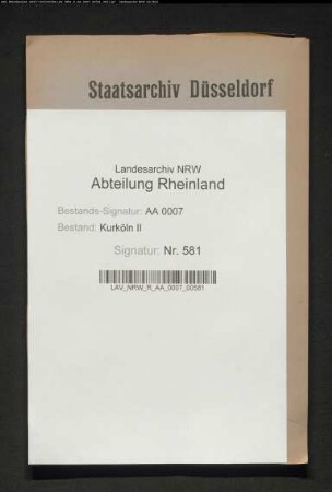 Instruktionen für Staats- und Konferenzrat und Geheime Kanzlei-Listen