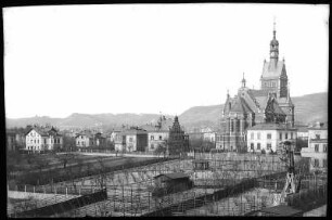 Radebeul. Kirchstraße und Kirche