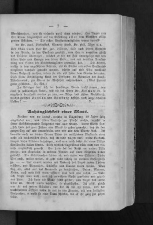 Anhänglichkeit einer Maus.