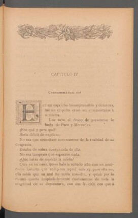 Capítulo IV - Consummatum est