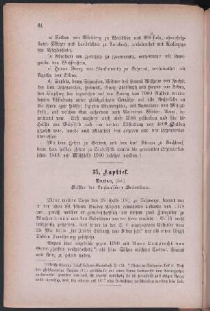 35. Kapitel. Enzian, (34.) Stifter der Enzian'schen Seitenlinie.