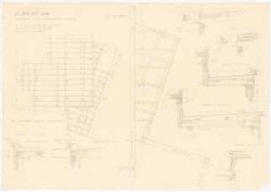 Schmitz-Häuser, Biberach/Riss Wohnhaus Guido Schmitz: Sparrenlage und Flachdachkonstruktion 1:50, 1:10