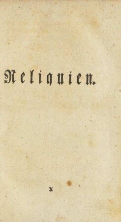 Reliquien
