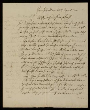 11: Brief von Emanuel Friedrich Hagemeister an Gustav Hugo, Greifswald, 24.4.1805