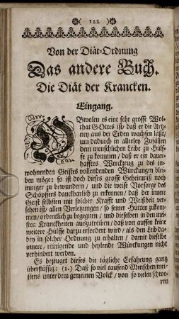 Das andere Buch. Die Diät der Krancken.