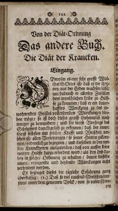 Das andere Buch. Die Diät der Krancken.