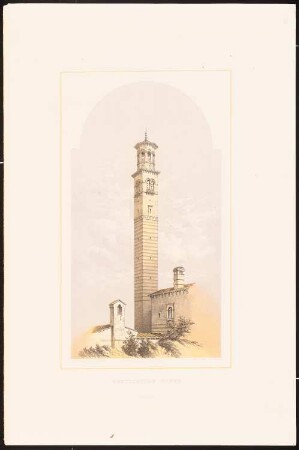 Ventilating tower: Perspektivische Ansicht (aus: Designs for Tall Chimney Shafts, 1858)
