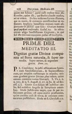 198-206, Meditatio III - IV