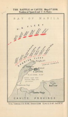 The battle of Cavite May 1st 1898
