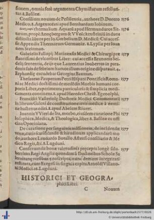 Historici Et Geographici Libri.