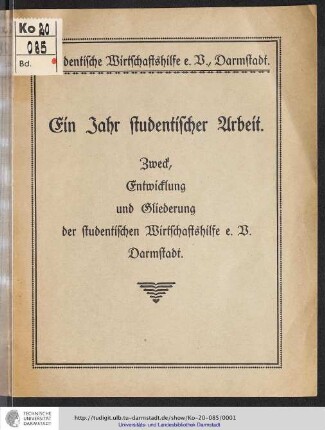 Studentische Wirtschaftshilfe e. V., Darmstadt