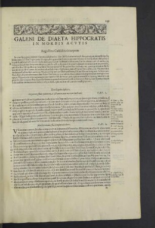 Galeni de diaeta Hippocratis in morbis acutis