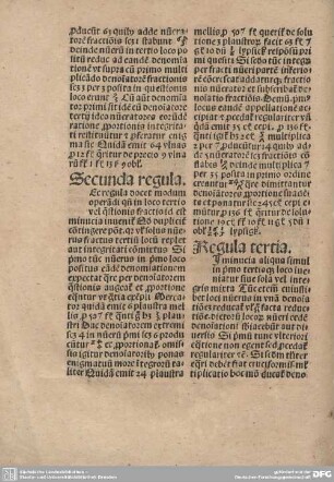 Regula tertia.