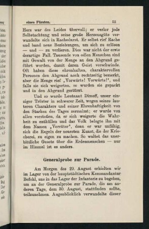 55-72, Generalprobe zur Parade. - Im Lager gefangen.