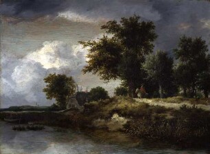 Bewaldetes Flußufer