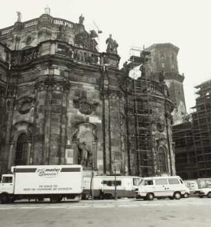 Dresden vor der Währungsumstellung im Juni 1990