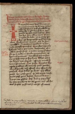 Henricus : De proprietate religiosorum