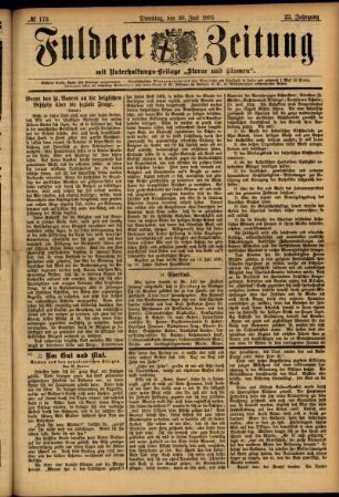 Ausgabe vom Dienstag, den 30. Juli 1895.