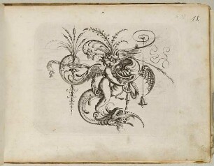 Putto, Blatt aus dem "Neuw Grotteßken Buch"