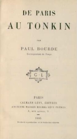 De Paris au Tonkin