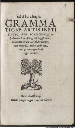 Grammaticae artis institutio