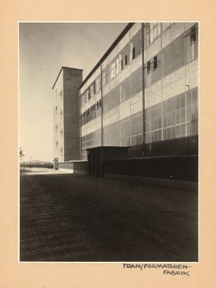 BBC (Brown, Boveri & Cie), Mannheim-Käfertal Transformatorenfabrik: Transformatorenfabrik, Eingangsseite