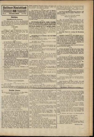 Zweite Ausgabe vom Samstag, den 03. April 1915.