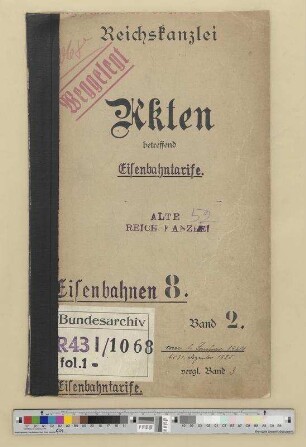 Eisenbahntarife: Bd. 2