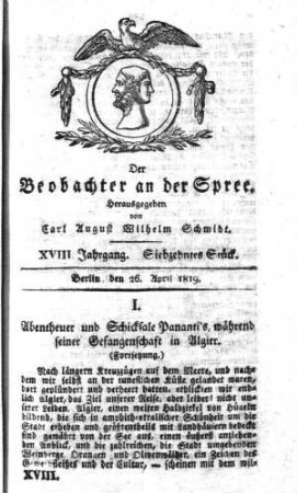 17. Stueck, 26. April 1819