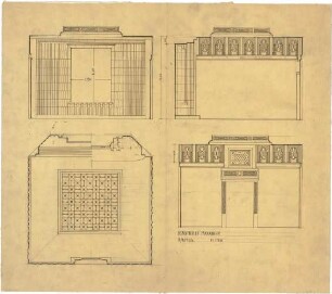 Billing, Hermann; Mannheim (Baden-Württemberg); Kunsthalle - Raum 13, Grundriss; Wände (Ansichten)