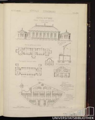 Planche No. 68 Hôpitaux économiques. Hôpital de St. Denis