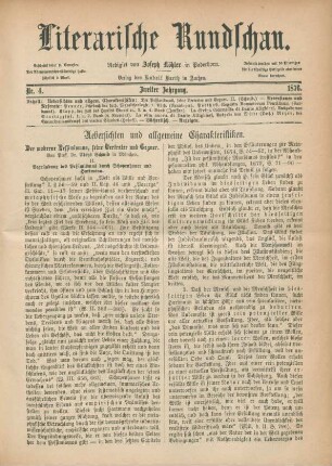 113-119 Der moderne Pessimismus, seine Vertreter und Gegner : zweiter Teil
