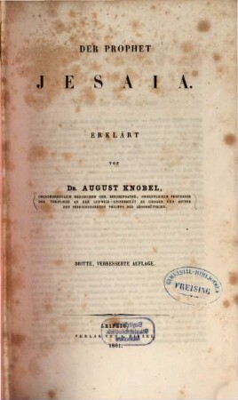 Der Prophet Jesaia
