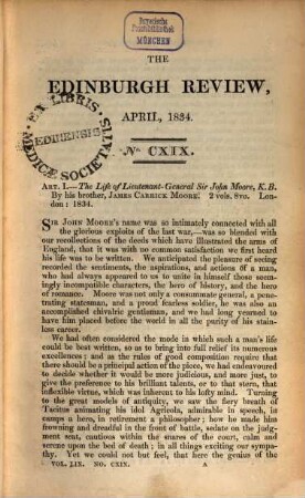 The Edinburgh review, or critical journal, 59. 1834