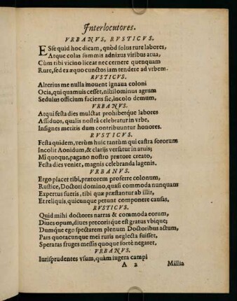 A2r-A4r, Ecloga carmenque musicum in honorem Davidis Magiri