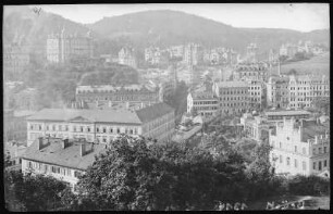 Karlsbad. Blick auf Westend von der Panoramastraße