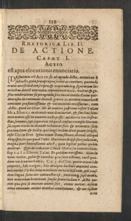Rhetoricae Lib. II. De Actione.