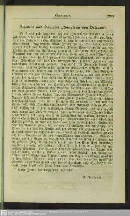Schillers und Soumets "Jungfrau von Orleans"