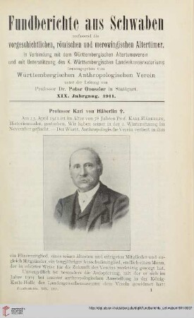 Professor Karl von Häberlin †
