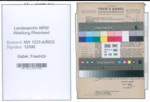 Entnazifizierung Friedrich Gabel , geb. 00.00.0000 (Fabrikant)