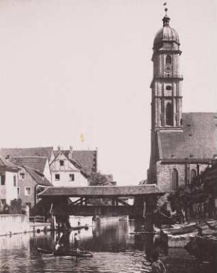 Amberg, gedeckte Brücke über Vils