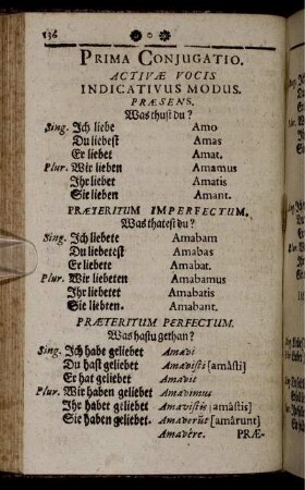 Prima conjugatio. - Quarta conjugatio.