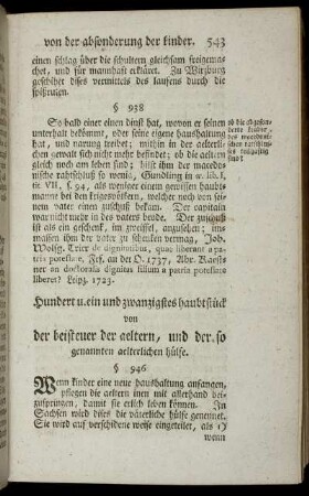 Hundert u. ein und zwanzigstes haubtstück [-] Hundert und siben und zwanzigstes haubtstück