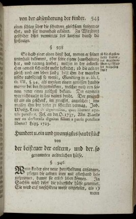 Hundert u. ein und zwanzigstes haubtstück [-] Hundert und siben und zwanzigstes haubtstück